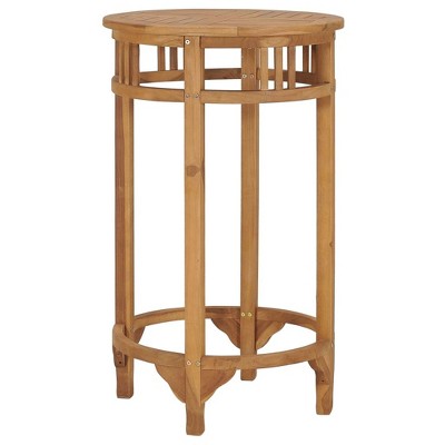 vidaXL Bar Table,  23.6" Solid Wood Teak