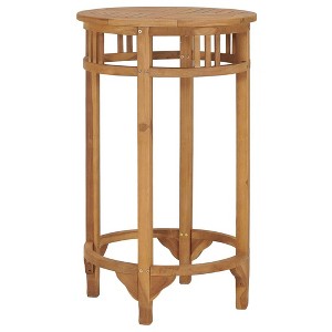 vidaXL Bar Table,  23.6" Solid Wood Teak - 1 of 4