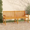 vidaXL Garden Bench Natural wood Solid acacia wood 70.9 in Durable - 2 of 4
