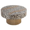 T 1207-32 Coffee Table Finished With Mother Of Pearl Top - 2 of 4