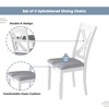Anybear 5pc Dining Table Set with 4 X-Back Chairs - 4 of 4