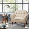 VYNXARIA Mid Century Modern lounge chair with arm support£¬Beige - 2 of 4