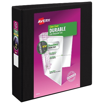 Avery Durable 2" 3-Ring View Binder Black (17031) 816199