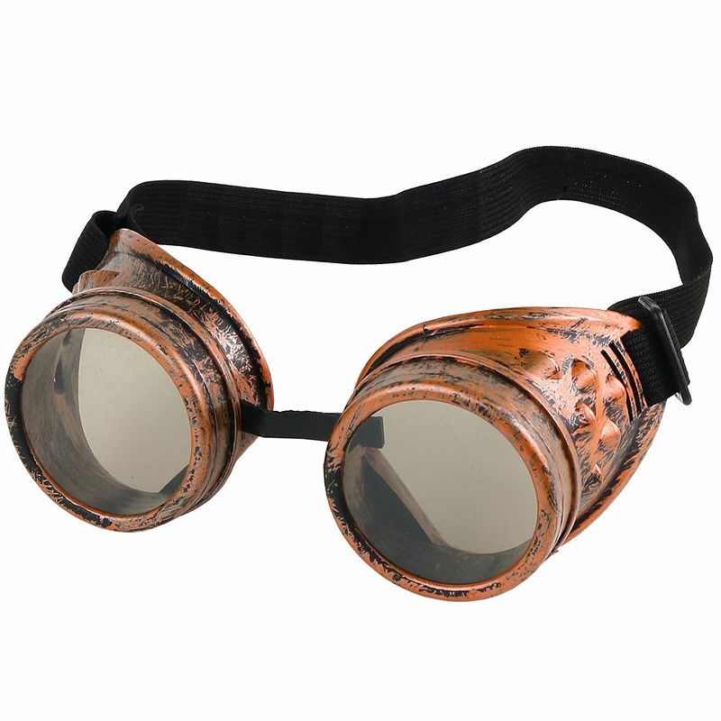 Skeleteen Childrens Steampunk Goggles Costume Accessories, 1 of 7