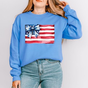 Simply Sage Market USA Flag Coquette Sweatshirt - 1 of 4
