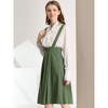 INSPIRE CHIC Women's High Waist Overall Corset Skater Suspender Dresses - 4 of 4
