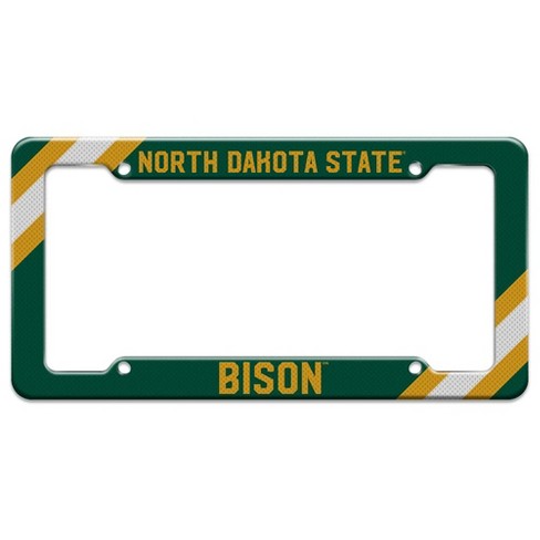 North Dakota State Corner Stripes License Plate Clear Frame - image 1 of 4