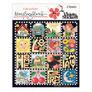 Mary Engelbreit Mary's Squares Sticker Sheet - 1 of 1