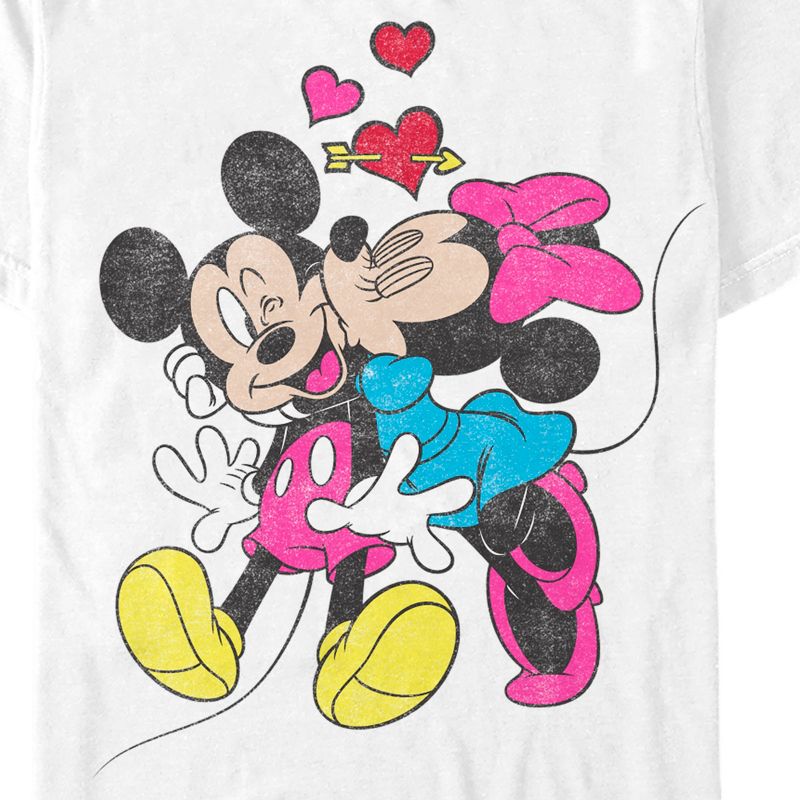 Men's Mickey & Friends Valentine's Day Minnie Mouse Smooch T-Shirt, 2 of 6