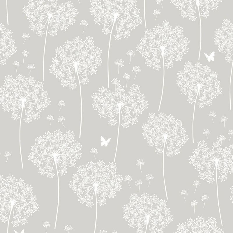 NuWallpaper Dandelion Peel &#38; Stick Wallpaper Gray, 1 of 9