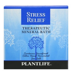 Stress Relief Bath Salt Soak 3oz | Travel Size Calming Aromatherapy Blend for Relaxation & Mood Support | Plantlife - 1 of 4
