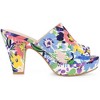 Perphy Women's Platform Floral Chunky Heel Slides Sandals - 4 of 4