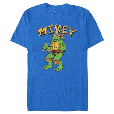 Teenage Mutant Ninja Turtles Mikey Adult Short Sleeve T-Shirt White / XXL