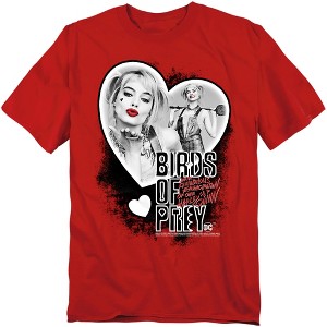 Birds Of Prey Heart Harley Adult T-Shirt - 1 of 4