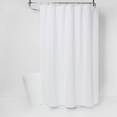 pretty white shower curtains