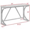 SKRAN Industrial Style Dining Table,4 Piece Dining Table Set With 3 Cushion Stools And Table Set With Power Outlet For Living Room,  Game Room - 3 of 4