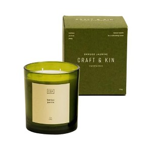 Craft & Kin Premium Aromatherapy Soy Green Candle - 1 of 4