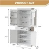 72in Kitchen Storage Cabinet, Freestanding Cupboard Storage Cabinet with Drawer, Adjustable Shelves, Door Shelves, Kitchen Pantry for Dining Room - 3 of 4