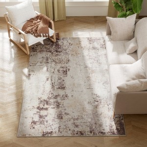HOMCOM Machine Washable Area Rug, Non-Slip Traditional Flower Print Floor Carpet for Living Room, Bedroom, Dining Room - 1 of 4