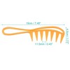 Unique Bargains Anti Static Hair Comb Wide Tooth for Thick Curly Hair Hair Care Detangling Comb For Wet and Dry 3 Pcs - 4 of 4