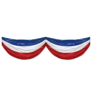 Beistle Patriotic Plastic Bunting, 3' x 15', (1/Pkg) Multicolored - 1 of 1