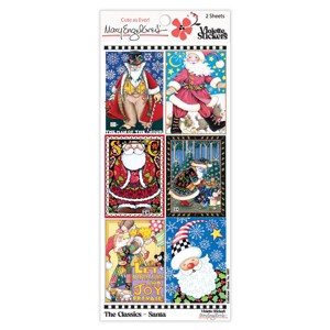 Mary Engelbreit ME Classics Santa Sticker Sheet - 1 of 1