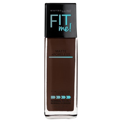 Maybelline Fit Me Matte + Poreless Oil Free Liquid Foundation - 1 fl oz - 380 Espresso - 1 fl oz