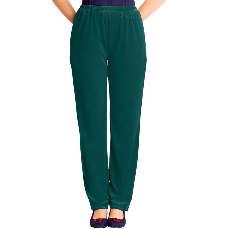 Woman Within Women's Plus Size Velour Pant, 1 of 2