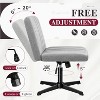 LACOO Swivel Desk Chair Armless Vanity Chair - 3 of 4