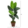 Nearly Natural 5.5-ft Travelers Palm Artificial Tree in Brown Planter - 2 of 4