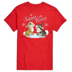 Men's - Disney - Christmas - Snowy Bunny Kisses Short Sleeve Graphic T-Shirt - 1 of 4