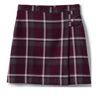 Lands' End School Uniform Women's Solid Box Pleat Skirt Top of Knee 