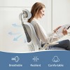 Mesh Breathable Backrest Office Chair, High Back-Adjustable Headrest With Lumbar Upport And Flip-Up Armrests Task Chair-Cuddlewood - 4 of 4