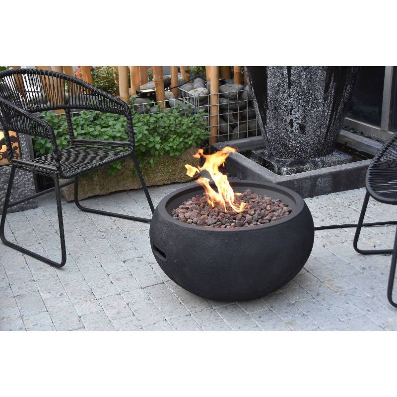 York 27&#34; Natural Gas Fire Pit Outdoor Backyard Patio Heater - Elementi, 5 of 8
