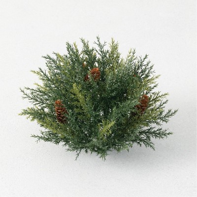 Sullivans Artificial Sparkle Prickly Pine Orb 8.5"H Green