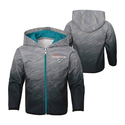 miami dolphins full zip hoodie