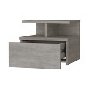 NicBex Floating Nightstand with 2-Tier Shelf and 1 Drawer Modern Bedside Table End Table for Living Room, Bedroom, Study - 4 of 4