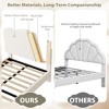 ODK Bed Frame for Kids, Cute Velvet Bed Frame with Upholstered Headboard, Wood Slats & Metal Platform Support, No Box Spring Needed, Noise Free - 4 of 4
