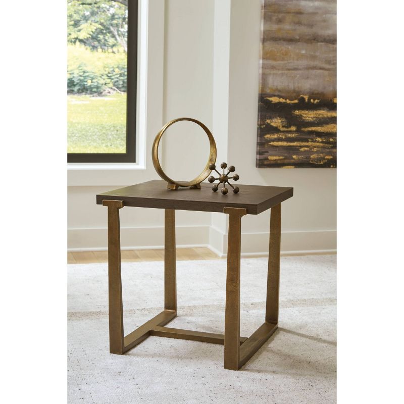 Balintmore Square End Table Metallic Brown/Beige - Signature Design by Ashley, 2 of 7