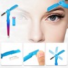 Unique Bargains Portable Foldable 3 in1 Eyebrow Shaping Tool Blue Gradient Rose Red 1 Pc - 3 of 4