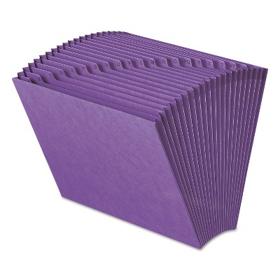 Smead Heavy-Duty A-Z Open Top Expanding Files 21 Pockets Letter Purple 70721