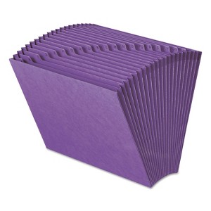 Smead Heavy-Duty A-Z Open Top Expanding Files 21 Pockets Letter Purple 70721 - 1 of 2