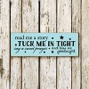 Slickblue Sweet Goodnight Quote Sign, 3.5x10 Rustic Knotty Pine Wood Plaque, Wall or Shelf Decor - 2 of 3