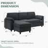 Celebalcony 79'' Upholstered Sofa With Ottoman - 3 of 4