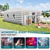 AMERLIFE Inflatable Nightclub Tent, Black Portable Gazebo with Dual Doors, Logo Panel - 4 of 4