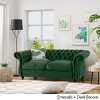 VYNXARIA Chesterfield Style LOVESEAT SOFA - 61.75" W, Deep Button Tufted Diamond Stitch, Nailhead Accents, Rolled Arms, Elegant Gray Upholstery - 2 of 4