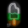Xtreme Lit 8.13" x 17.86" Ice Cream Multi-Color LED Neon Sign, Plastic Hanging Wall Art, 1.2 lb - 4 of 4