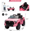 Jojoka 12V Licensed Toyota Ride on Truck for Kids Battery Powered Electric Car with Music, LED Lights, Suspension System - 2 of 4