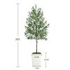 Cesicia 7Ft Artificial Olive Tree with Pot and Moss, Artificial Plants for Home Office Decor - 2 of 4