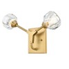 Elegant Lighting Zayne 2 Light Wall Sconce in Gold - 3 of 4